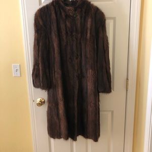 Vintage 1940’s Muskrat coat